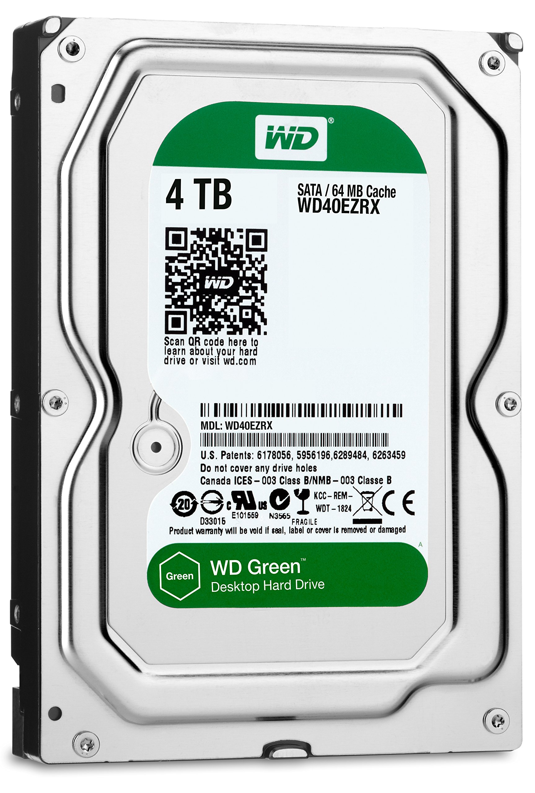 WD40EZRX Western Digital 4TB Internal Hard Drive IntelliPower 64MB Cache SATA 6.0Gb