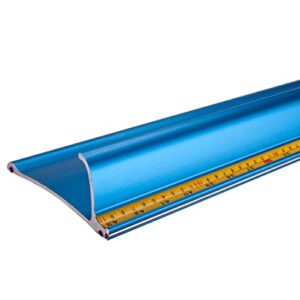 31 inch aluminum metal big foot safety ruler for vinyl cutting trimming w/stainless steel edge