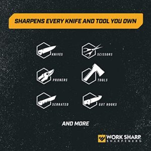 Work Sharp Ken Onion Knife Sharpener Tool - Adjustable Knife Sharpening System - For Knives, Scissors, Serrated Blades, & Tools