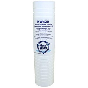 kleenwater filter compatible with aqua-pure ap420 (5527407/55274-07) hot water protector/scale inhibitor alternative replacement water filter cartridge by kleenwater