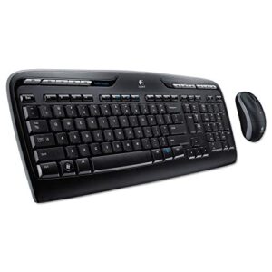 logitech mk320 wireless keyboard and mouse combo (black)