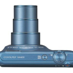 Nikon COOLPIX S6400 16 MP Digital Camera with 12x Optical Zoom and 3-inch LCD (Blue)