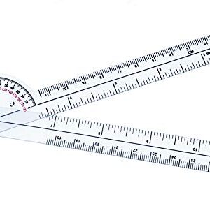 Scrubsmart Economy, Lightweight Plastic 6-3/4" Pocket Goniometer 180 Degrees EGM-425