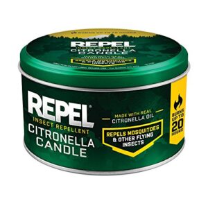 repel 64090-1 scented, 6 candles, clear