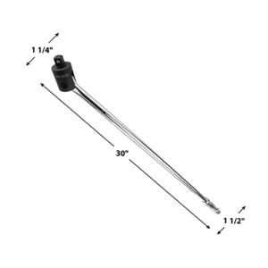 Performance Tool W32126 1/2-Inch Drive, Heavy Duty 30-Inch Breaker Bar With 180 Degree Swivel Head