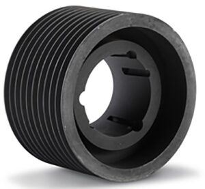 pvl75x8.1210 ametric poly v pulley, metric l profile, 8 grooves, 75 mm pitch diameter, bored for a 1210 taper lock bushing, (mfg code 1-023)