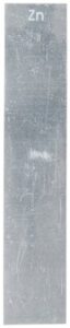 ajax scientific el160-0006 zinc electrode strip, 132mm length x 25mm width