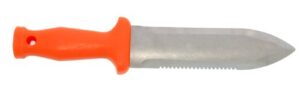 zenport k245-10 zenbori soil knife with 6-inch stainless steel serrated blade, box of 10, orange