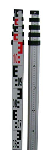 Johnson Level & Tool 40-6327 Metric Aluminum Grade Rod, 5m, 1 Grade Rod