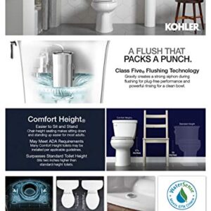 Kohler K-5296-RA-96 Highline Classic Comfort Height Toilet, Biscuit