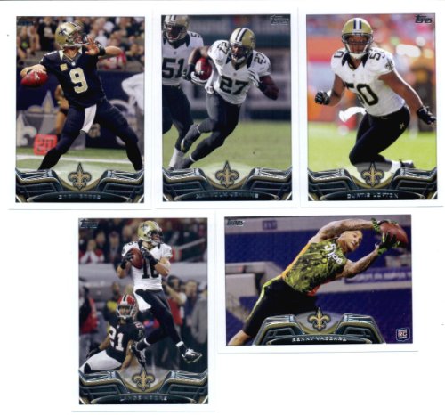 2013 Topps NFL Football Team Set (In Protective Storage Box) - New Orleans Saints 14 Cards New Orleans Saints John Jenkins Cameron Jordan Jahri Evans Darren Sproles Marques Colston Kenny Vaccaro Mark Ingram Jimmy Graham Curtis Lofton Kenny Stills Lance Mo