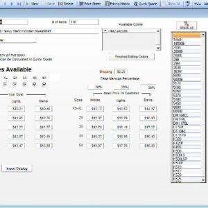 Quick Quote 3 Advanced - Software for Screen Printing, DTG & Embroidery Quoting and Invoicing