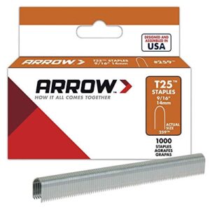 t25 arrow staples 9/16" (14mm) (pack of 1000)
