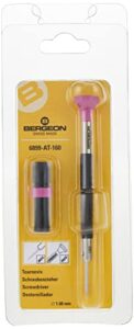 bergeon 55-686 6899-at-160 stainless steel ergonomic 1.60mm screwdriver with spare blades watch repair kit