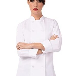 Chef Works Women's Le Mans Chef Coat, White, Medium