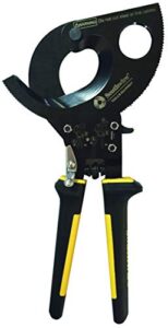 southwire 58277740 tools & equipment ccpr400 heavy duty compact ratcheting cable cutters with comfort grip handles, easy to use quick- release lever, steel blades, 750 kcmil cu/1000 kcmil al