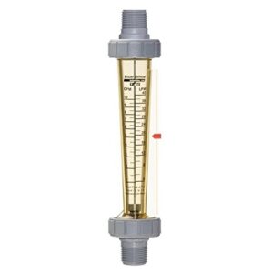 blue and white (f-45750l-12) 1.0 - 10 gpm flow meter; 3/4" mpt; il