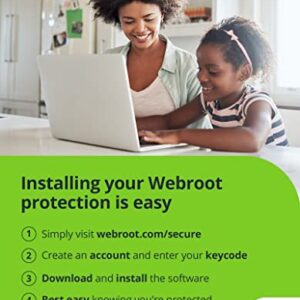Webroot Internet Security Complete | Antivirus Software 2023 | 5 Device|1 Year Keycard Delivery for PC/Mac/Chromebook/Android/IOS + Password Manager, Performance Optimizer & Cloud Backup