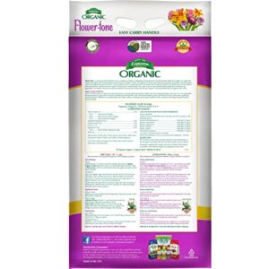 Espoma Organic Flower-tone 3-4-5 Natural & Organic Plant Food; 18 lb. Bag; Organic Fertilizer for Flowers, Annuals, Perennials & Hanging Baskets. Blossom Booster