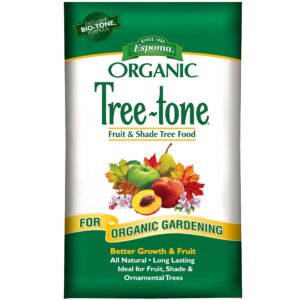 Espoma Organic Tree-Tone 6-3-2 Natural & Organic Fertilizer and Plant Food; 36 lb. Bag; Organic Fertilizer for All Trees. Use for Fruit Trees Like Peach & Apple Trees and All Shade Trees