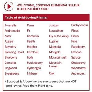 Espoma Organic Holly-tone 4-3-4 Natural & Organic Evergreen & Azalea Plant Food; 36 lb. Bag; The Original & Best Fertilizer for all Acid Loving Plants including Rhododendrons & Hydrangeas.