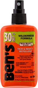 ben's 30% deet mosquito, tick and insect repellent, 3.4 ounce pump