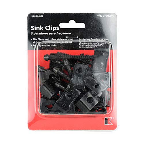 Plumb Pak PP826-83L Clips for Elkay Sink, Stainless Steel