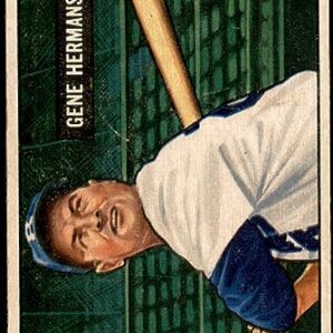 1951 Bowman # 55 Gene Hermanski Brooklyn Dodgers (Baseball Card) VG Dodgers