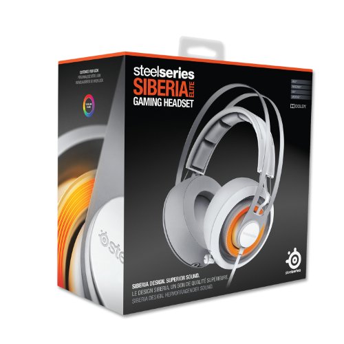 SteelSeries Siberia Elite Headset with Dolby 7.1 Surround Sound (White)