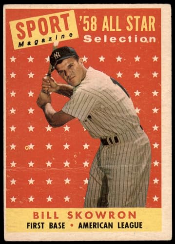 1958 Topps # 477 All-Star Bill Skowron New York Yankees (Baseball Card) GOOD Yankees