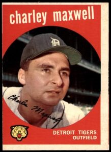 1959 topps # 481 charley maxwell detroit tigers (baseball card) dean's cards 2 - good tigers