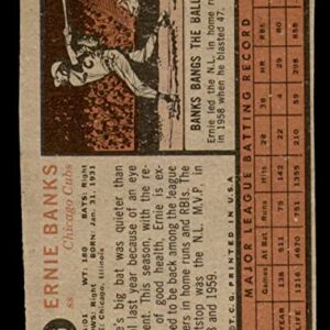 1962 Topps # 25 Ernie Banks Chicago Cubs (Baseball Card) GOOD Cubs