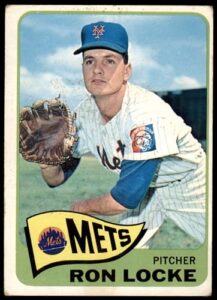 1965 topps # 511 ron locke new york mets (baseball card) good mets