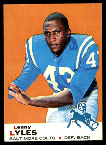 1969 Topps # 72 Lenny Lyles Baltimore Colts (Football Card) EX/MT Colts Louisville