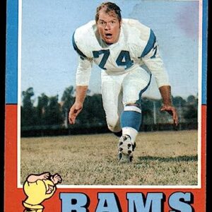 1971 Topps # 125 Merlin Olsen Los Angeles Rams (Football Card) Dean's Cards 2 - GOOD Rams