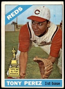 1966 topps # 72 tony perez cincinnati reds (baseball card) dean's cards 2 - good reds