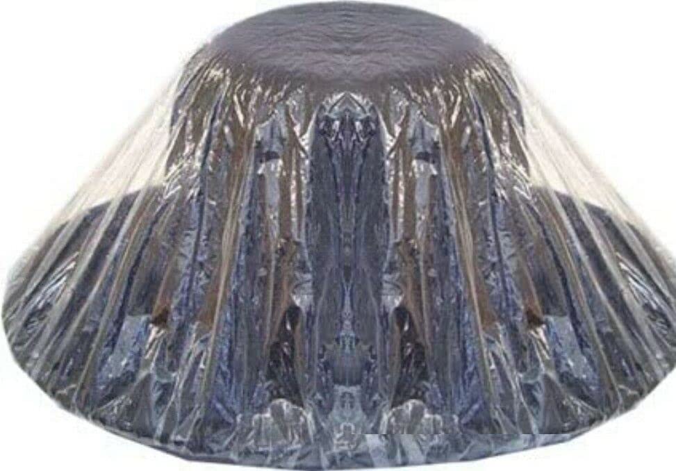 Hat Protector,clear Plastic with Elastic for a Perfect Fit,one Size Fits All. (Pack of 6)