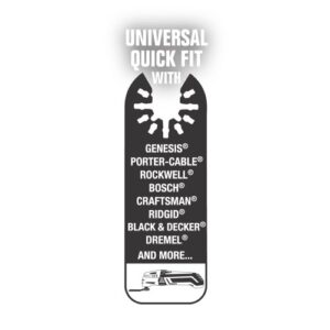 Genesis GAMT731 Universal Quick Fit 1/8" Grout Removal Blade,Black