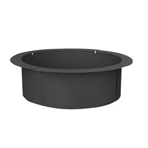 Sunnydaze Steel Above-/In-Ground Fire Pit Ring Insert - 33-Inch Outer Diameter (27-Inch Inner Diameter)