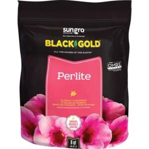 SUNGRO HORTICULTURE 1490102.Q08P, 8 Quart Sun GRO Horticulture Black Gold Perlite, Multicolor