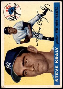 1955 topps # 139 steve kraly new york yankees (baseball card) dean's cards 2 - good yankees