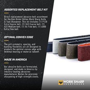 Work Sharp WSSAKO81113 Assorted Belt Kit Replacement for Ken Onion Edition