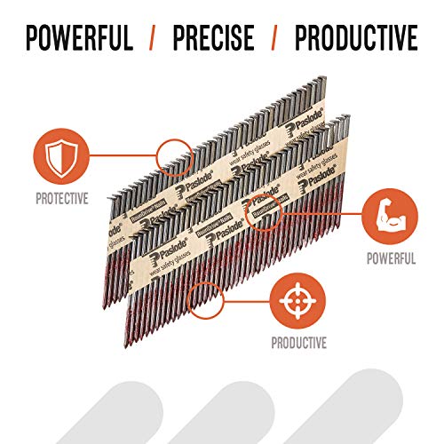 Paslode, Framing Nails, 650836, 30 Degree RounDrive Brite, 3 inch x .120 Gauge, Smooth, 2,500 per Box