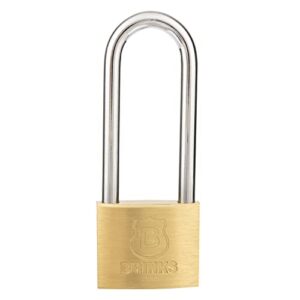 BRINKS - 40mm Solid Brass Keyed Padlock with 2.5” Shackle Clearance, (171-42001)