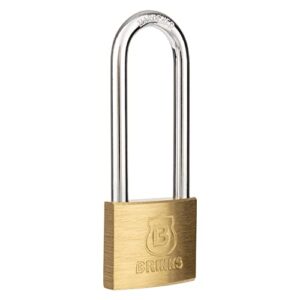 BRINKS - 40mm Solid Brass Keyed Padlock with 2.5” Shackle Clearance, (171-42001)