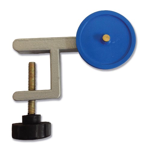 Frey Scientific-532028 Vertical Bench Clamp Pulley with 50mm Plastic Sheave, 30 mm Opening