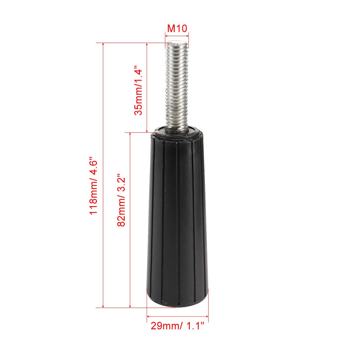 uxcell 255mm Electric Miter Saw Spare Part Adjusting Handle M10 Dia Tread 11.8 x 3cm