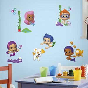 roommates rmk2404scs bubble guppies peel and stick wall decals