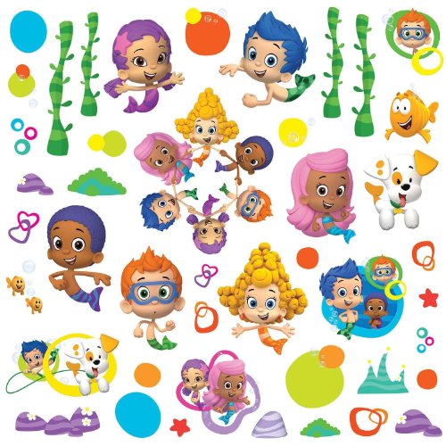 RoomMates RMK2404SCS Bubble Guppies Peel and Stick Wall Decals