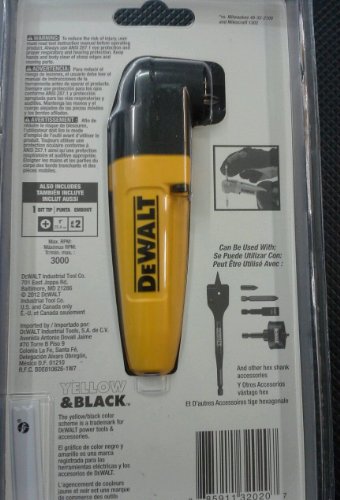 DEWALT Right Angle Drill Adapter DWARA050 HD Version in Retail Pack